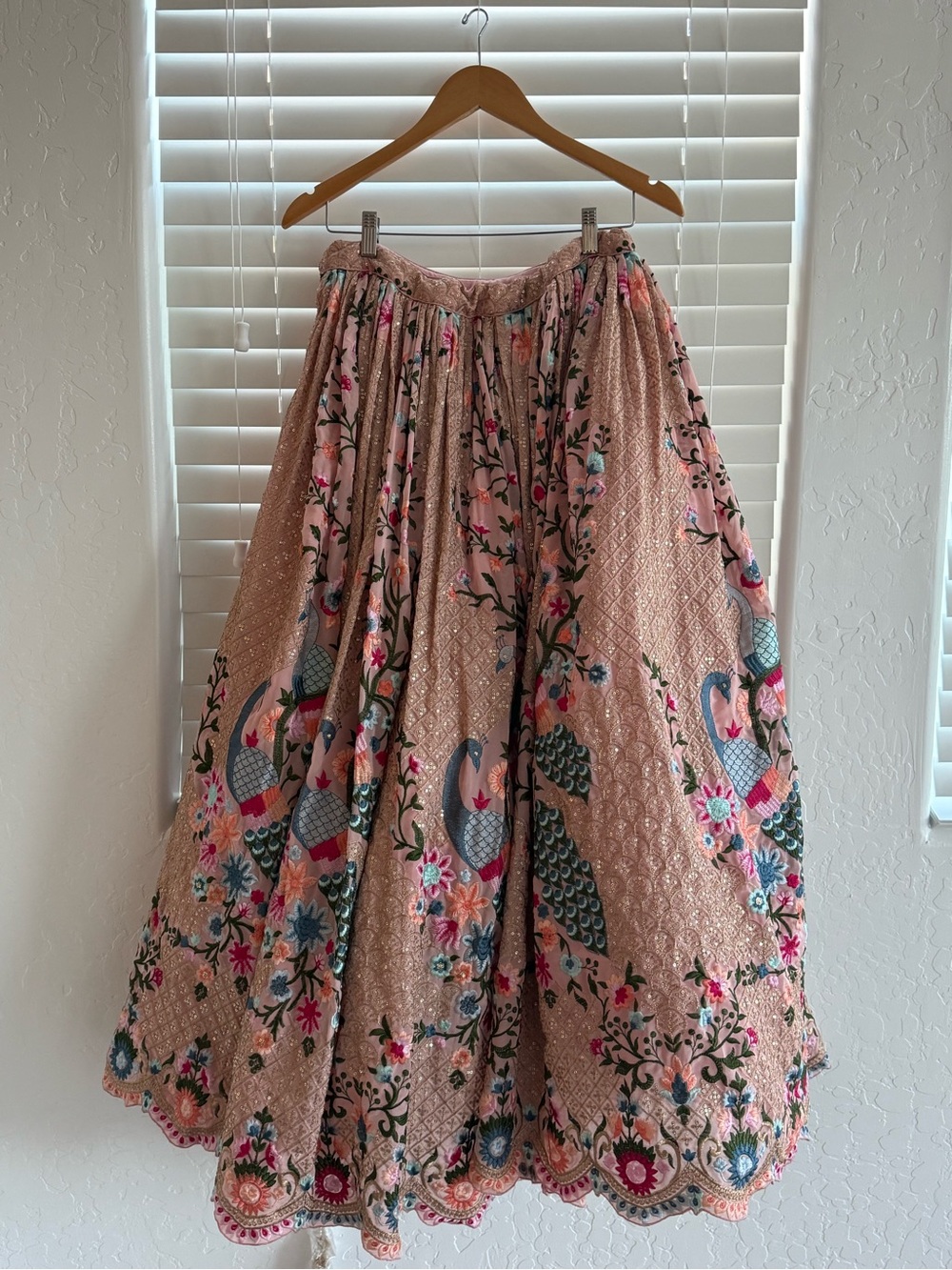 Pink Embroidered Lehenga - Picture 4 of 8